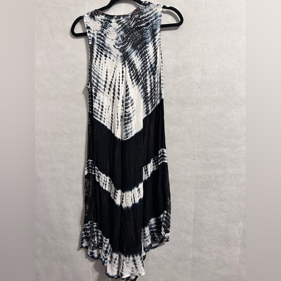 tie-dye umbrella dress casual summer resort wear one size NWT hilow beach dress - Picture 3 of 6